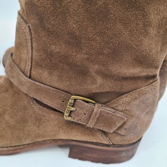 Guess by Marciano Suede Leather Riding Boots - Picture 6 of 11